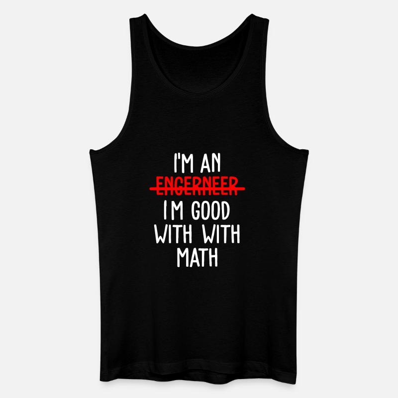 Mathematik Mathe Mathelehrer Mathematiker - Männer Bio Tank Top - Schwarz