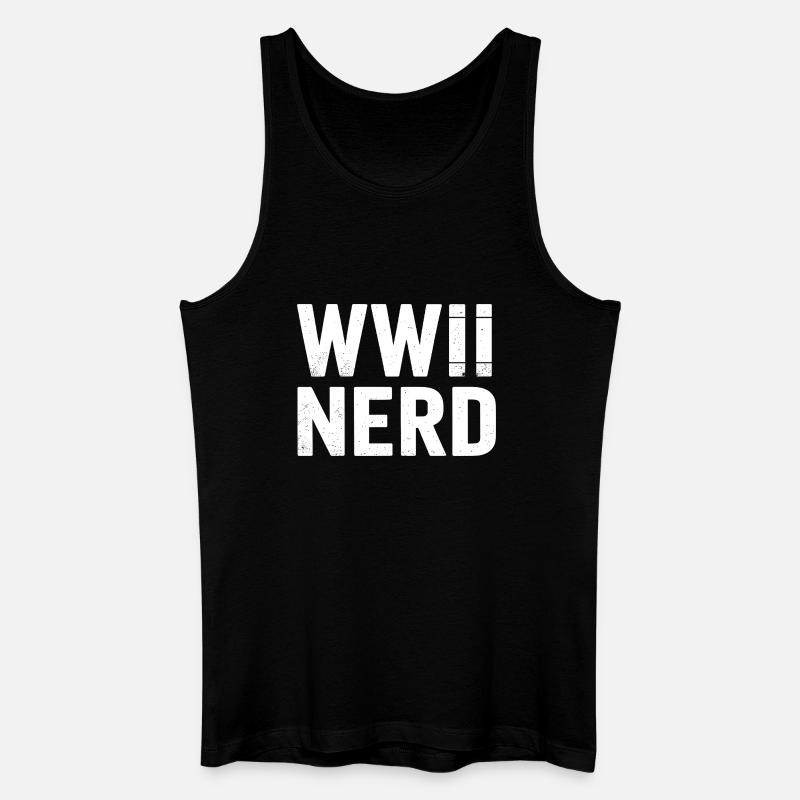 Zweiter Weltkrieg Nerd 2. Weltkrieg - Männer Bio Tank Top - Schwarz