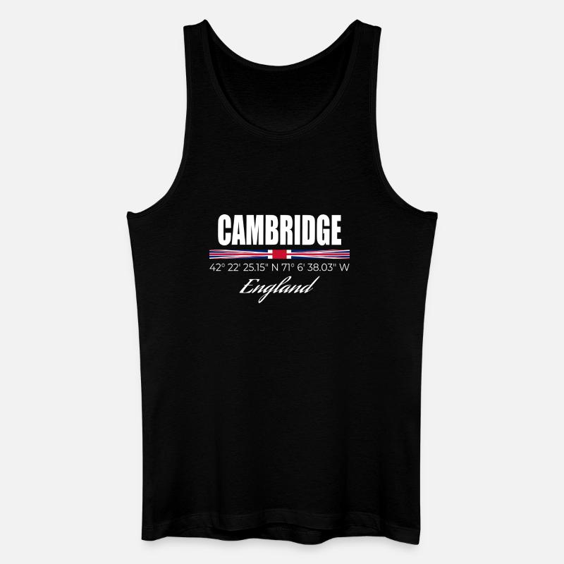 Cambridge - Männer Bio Tank Top - Schwarz