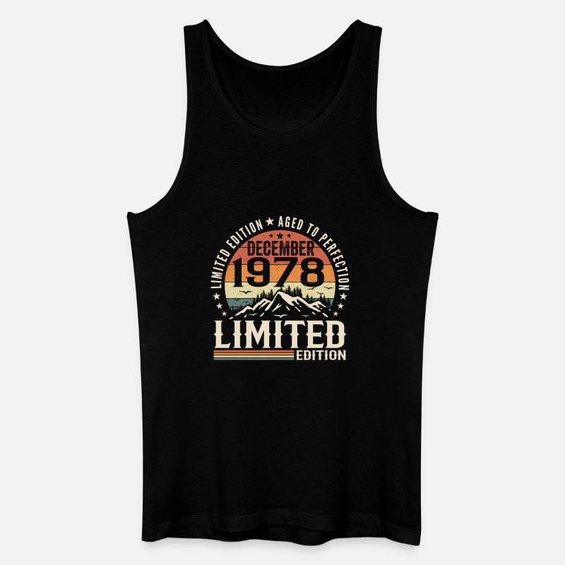 Dezember 1978 - Männer Bio Tank Top - Schwarz