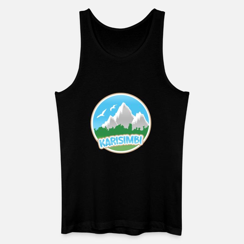 Karisimbi Karisimbi - Männer Bio Tank Top - Schwarz