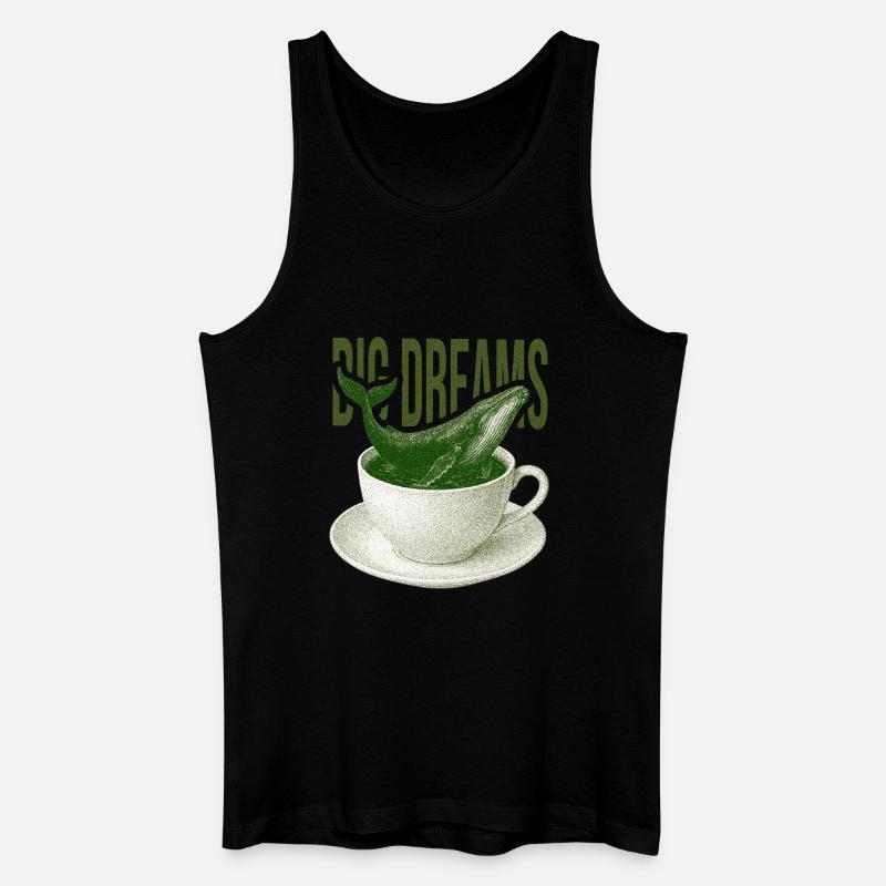 Dreams Tide Cup - Männer Bio Tank Top - Schwarz