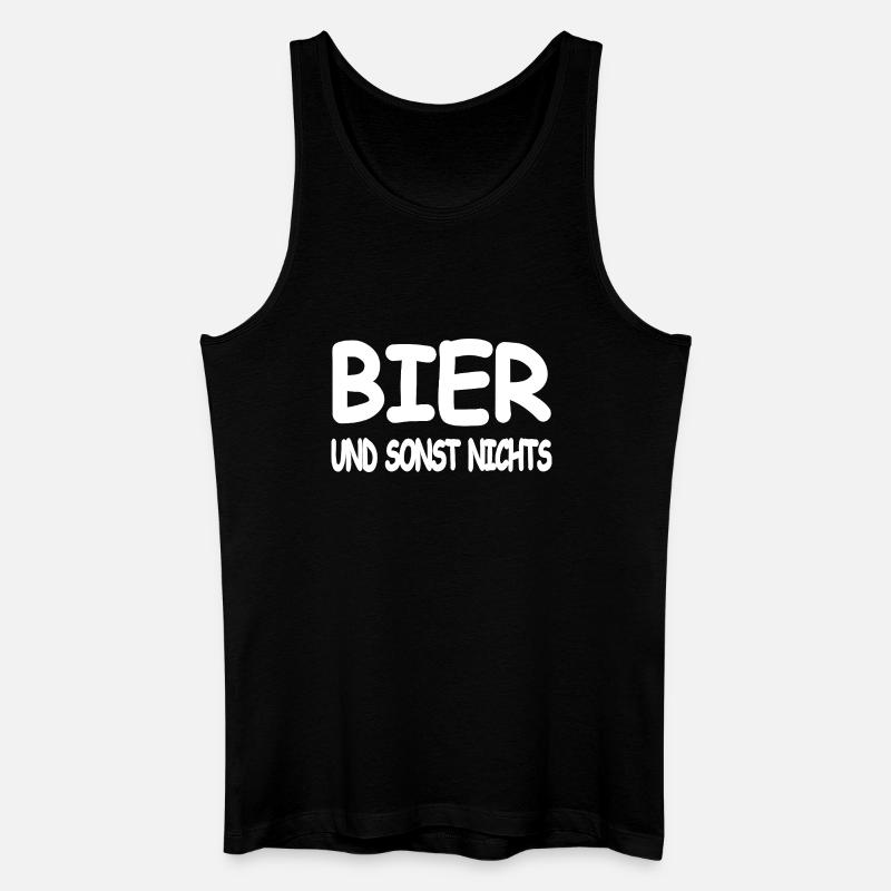 Bier - Männer Bio Tank Top - Schwarz