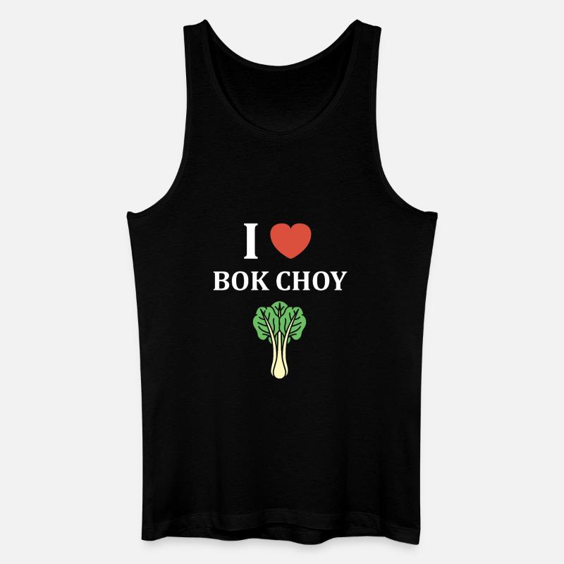 J Adore Bok Choy Grafik - Männer Bio Tank Top - Schwarz