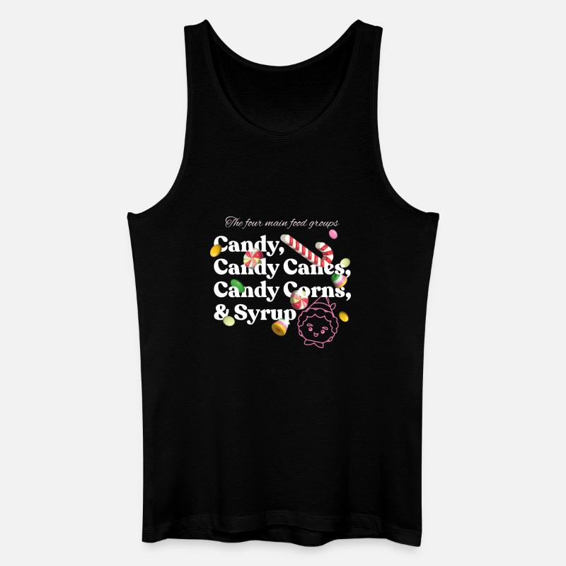 Buddy Der Weihnachtself Candy Design - Männer Bio Tank Top - Schwarz