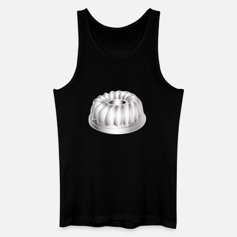Gugelhupf-Backform – schlichtes Küchenmotiv - Männer Bio Tank Top - Schwarz