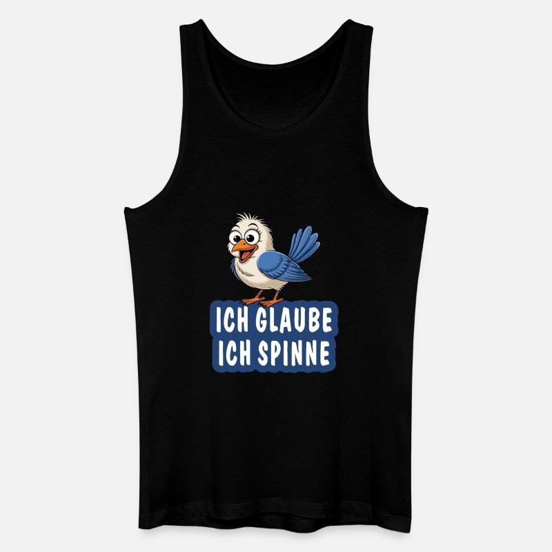 ICH GLAUBE ICH SPINNE - Männer Bio Tank Top - Schwarz