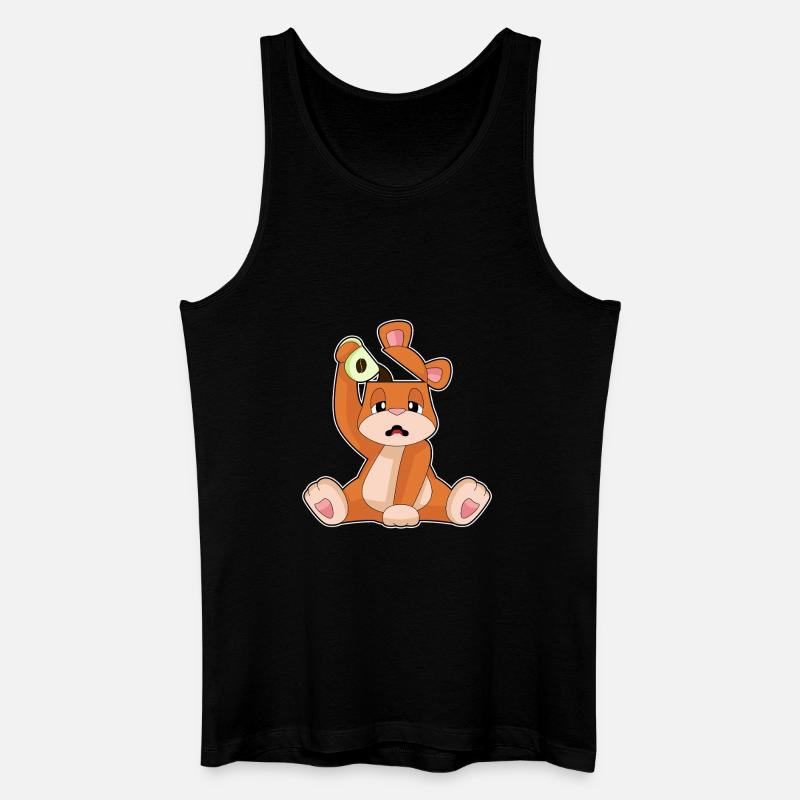 Bär Kaffee Tasse - Männer Bio Tank Top - Schwarz