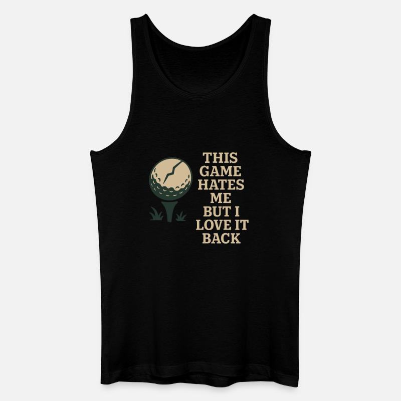 Lustiger Golf-humor, Sarkastischer Papa, - Männer Bio Tank Top - Schwarz