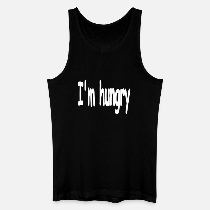 Hunger - Männer Bio Tank Top - Schwarz