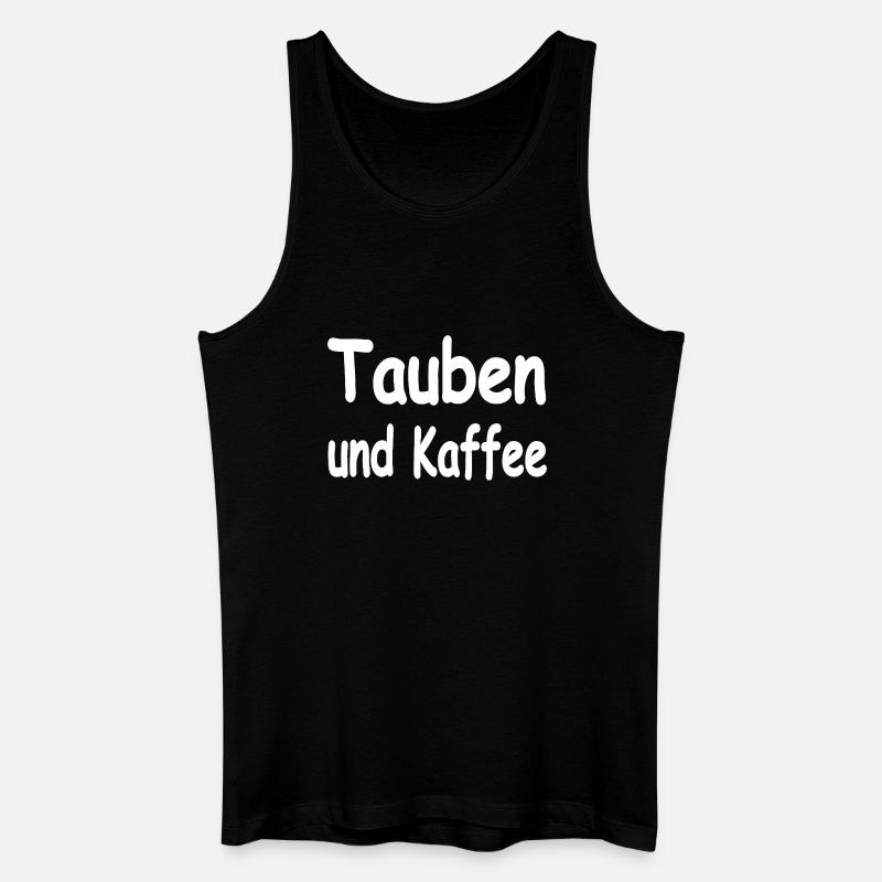 Tauben - Männer Bio Tank Top - Schwarz