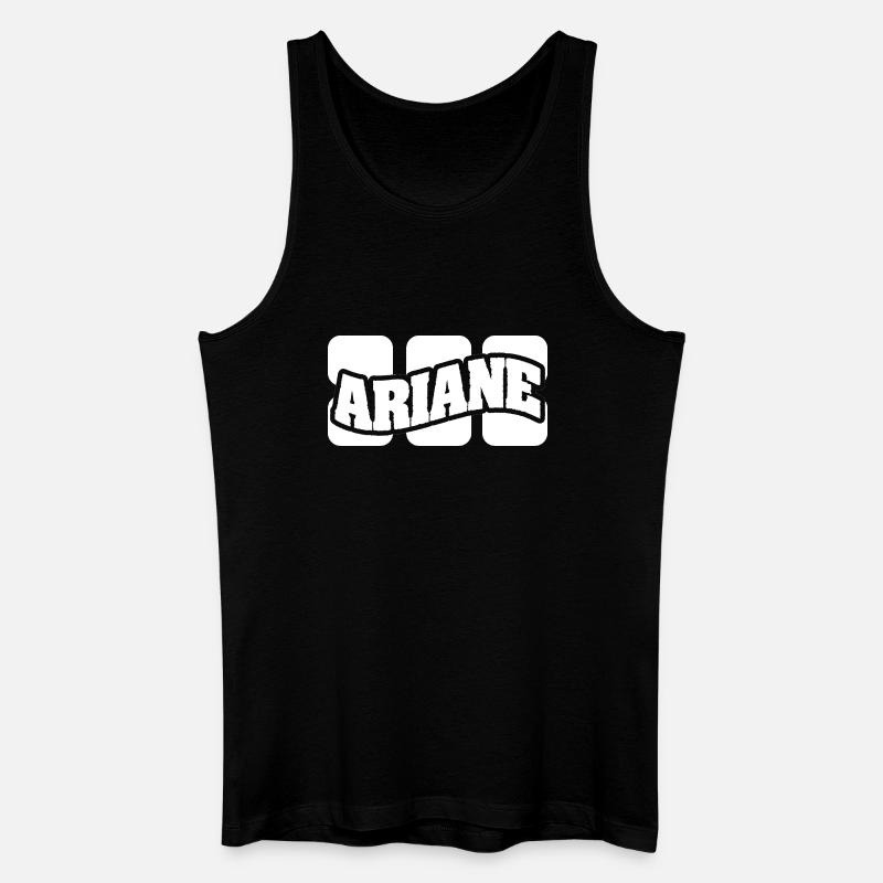 Name Ariane - Männer Bio Tank Top - Schwarz