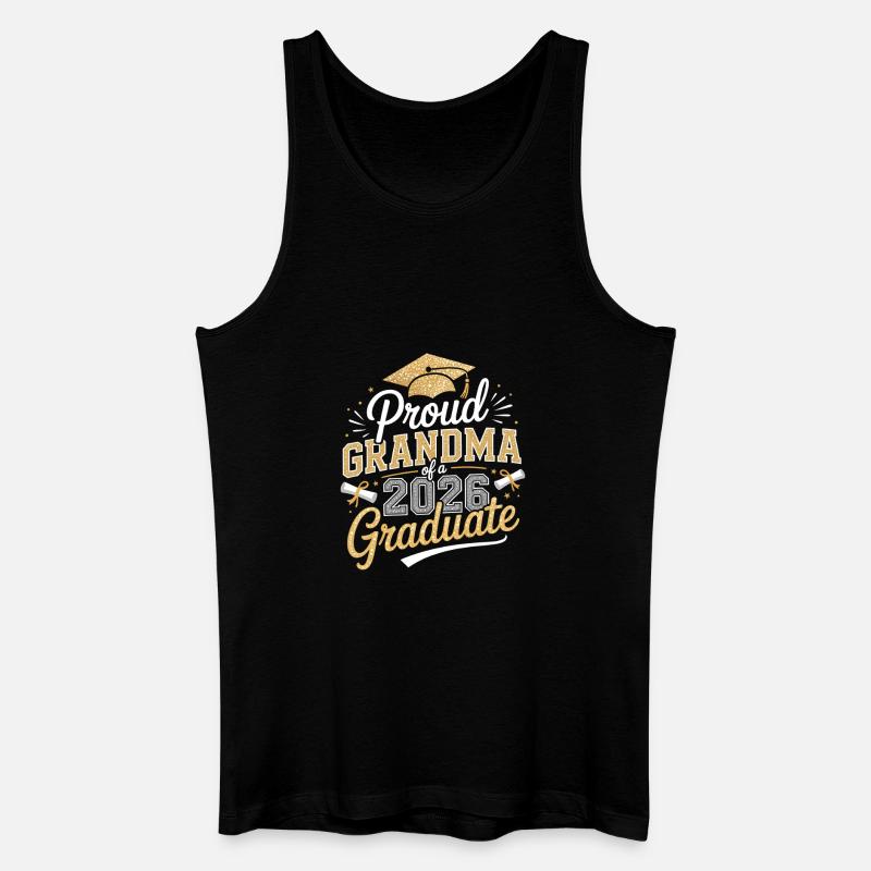 Stolze Oma 2026 Absolvent - Männer Bio Tank Top - Schwarz