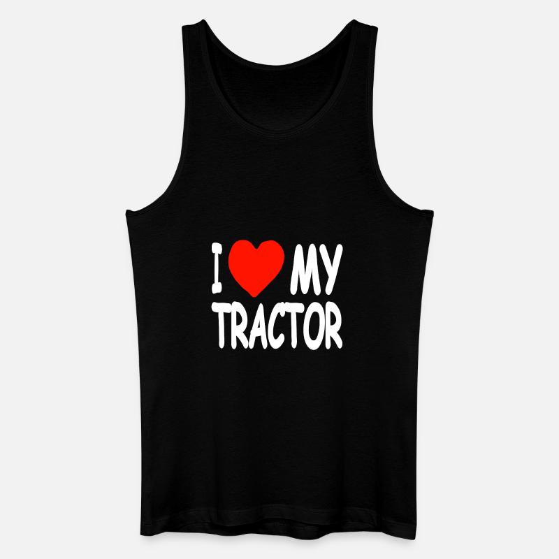 Traktor - Männer Bio Tank Top - Schwarz