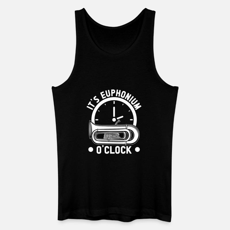 Bariton Player It´s O´Clock Euphonium - Männer Bio Tank Top - Schwarz