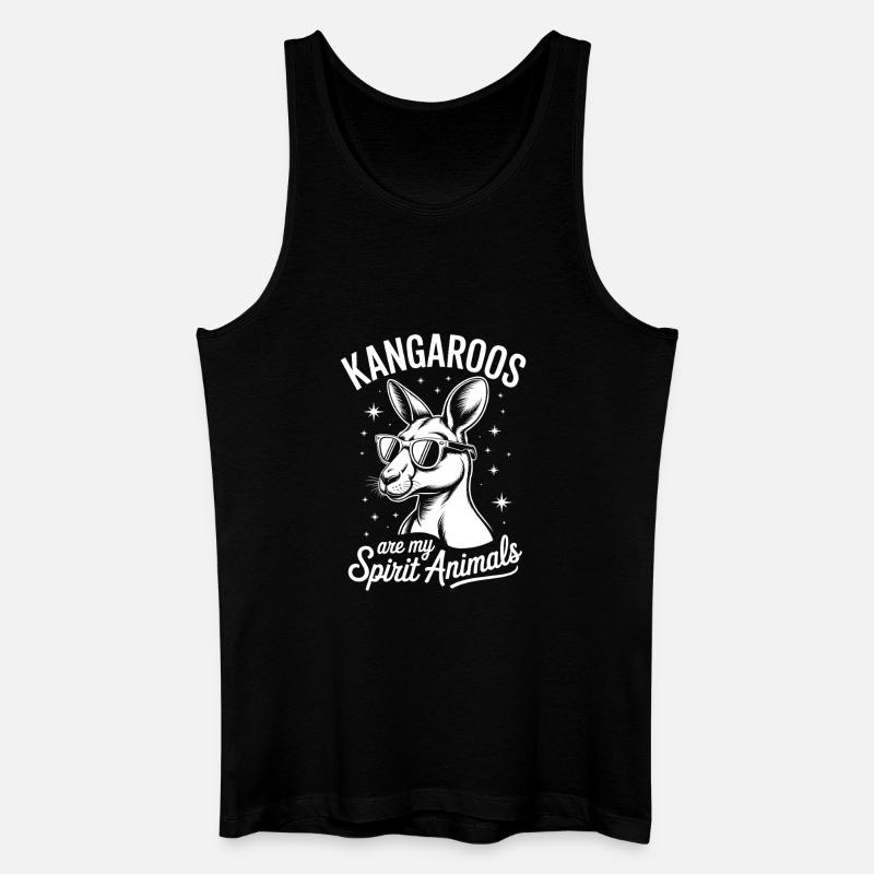 Kangaroo Spruch Kangaroos Lustige Kangaroo Geschen - Männer Bio Tank Top - Schwarz