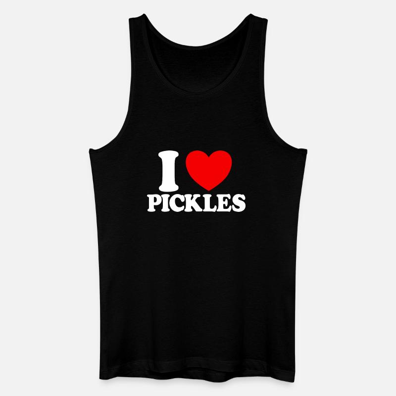 Ich liebe Gurken Ich liebe Gurken - Männer Bio Tank Top - Schwarz