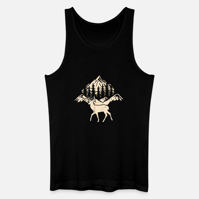Wandern Wanderer Bergsteiger Geschenk - Männer Bio Tank Top - Schwarz