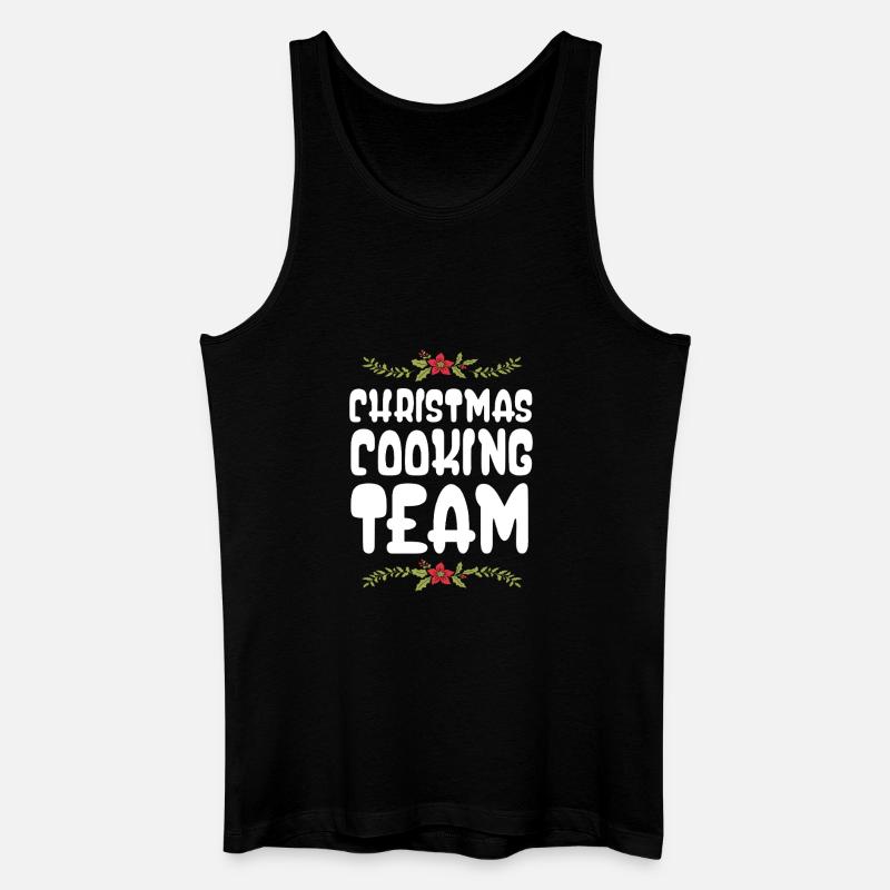Weihnachts Kochen Backen Team - Männer Bio Tank Top - Schwarz