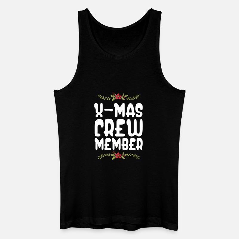X-Mas Crew Mitglied - Männer Bio Tank Top - Schwarz