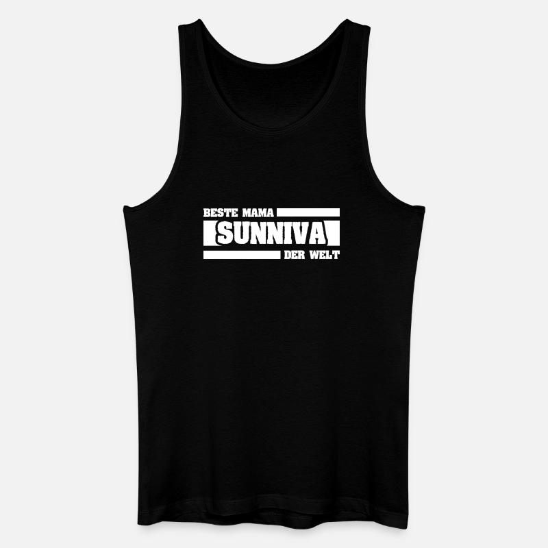 Sunniva als Mutter - Männer Bio Tank Top - Schwarz