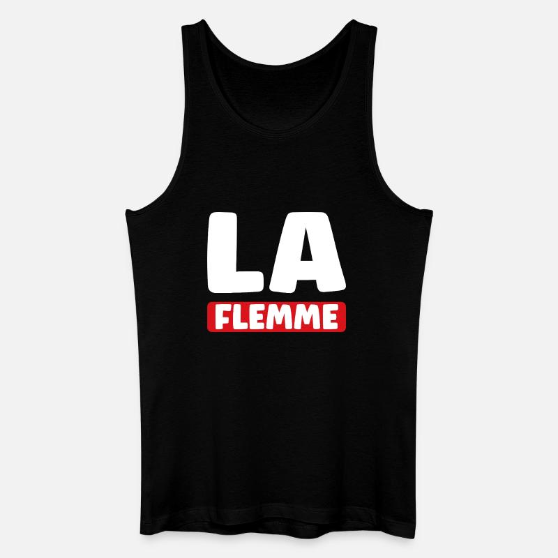 Faul - Männer Bio Tank Top - Schwarz