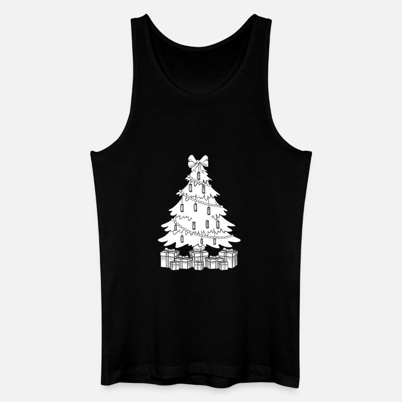 Harmonica Musican Sapin de Noël Harmonica - Débardeur bio Homme - noir