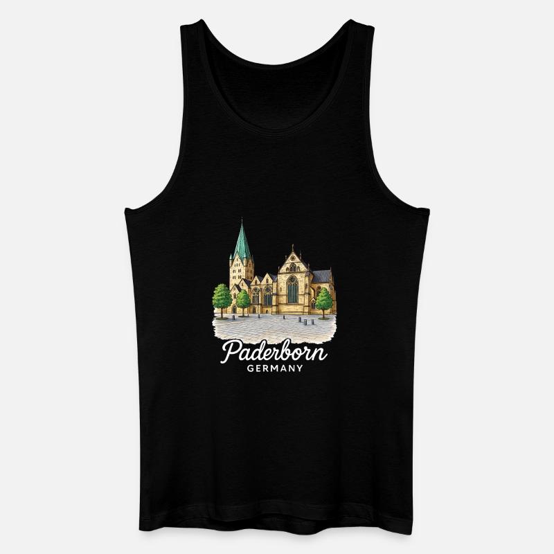 Paderborn - Männer Bio Tank Top - Schwarz