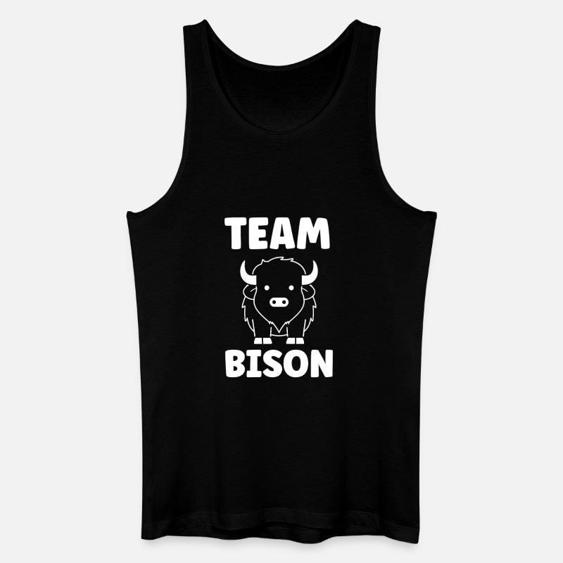 Bison - Männer Bio Tank Top - Schwarz
