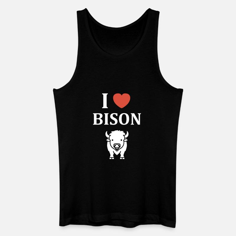 Bison - Männer Bio Tank Top - Schwarz