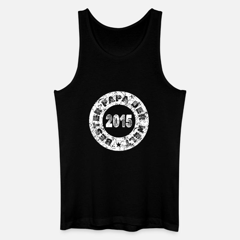 2015 - Männer Bio Tank Top - Schwarz
