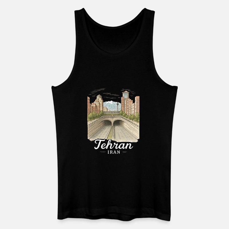 Teheran Iran - Männer Bio Tank Top - Schwarz