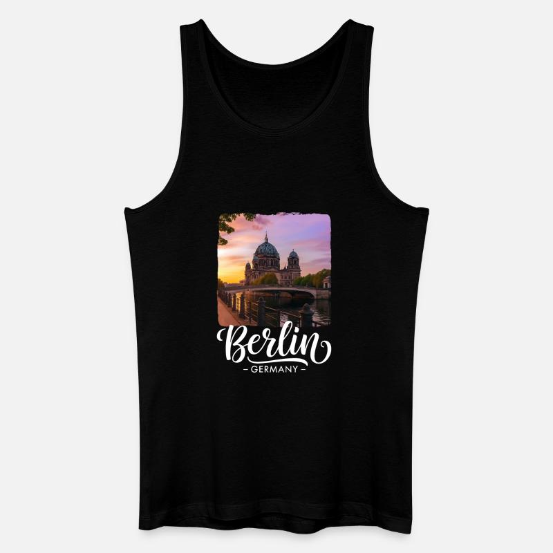 Berlin - Männer Bio Tank Top - Schwarz