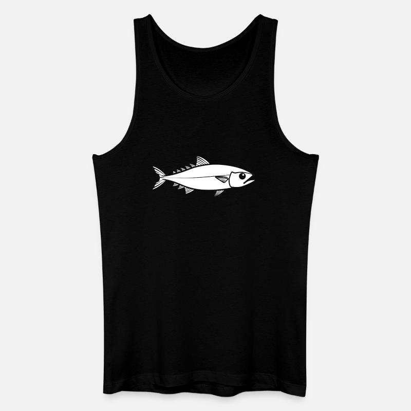 Forelle - Männer Bio Tank Top - Schwarz