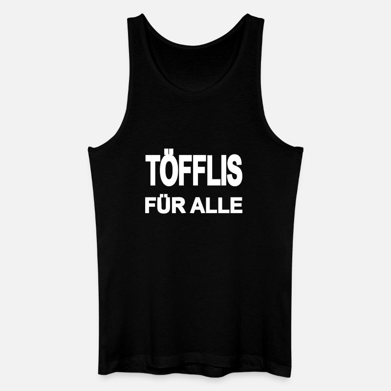 Töffli - Männer Bio Tank Top - Schwarz