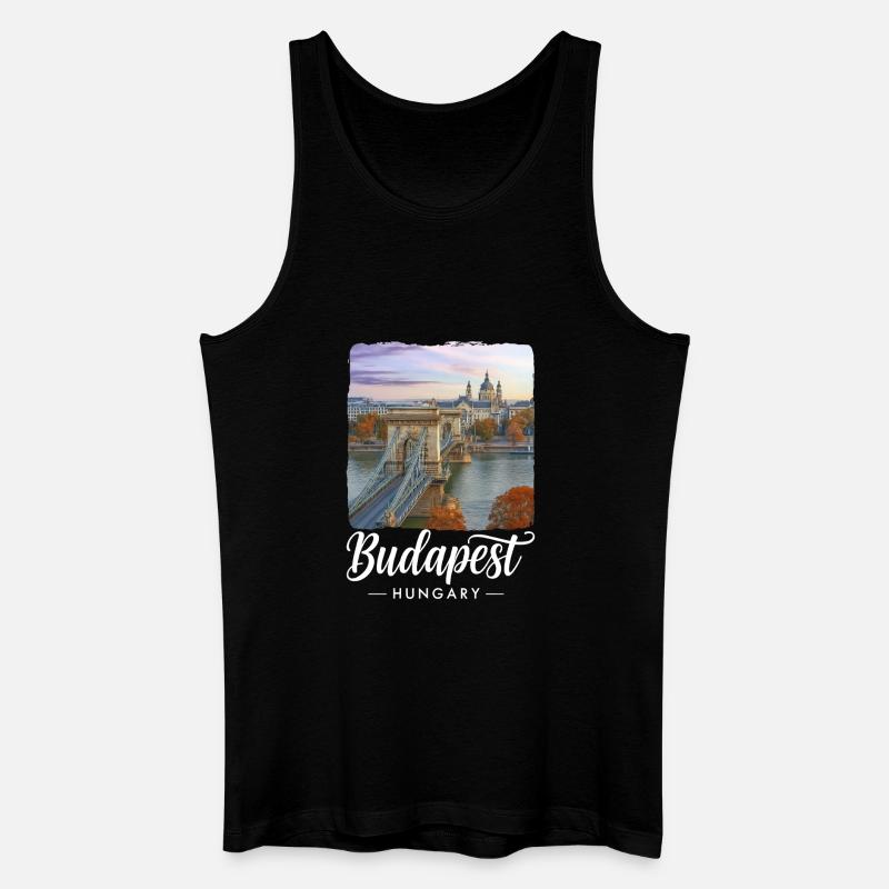 Budapest Ungarn - Männer Bio Tank Top - Schwarz