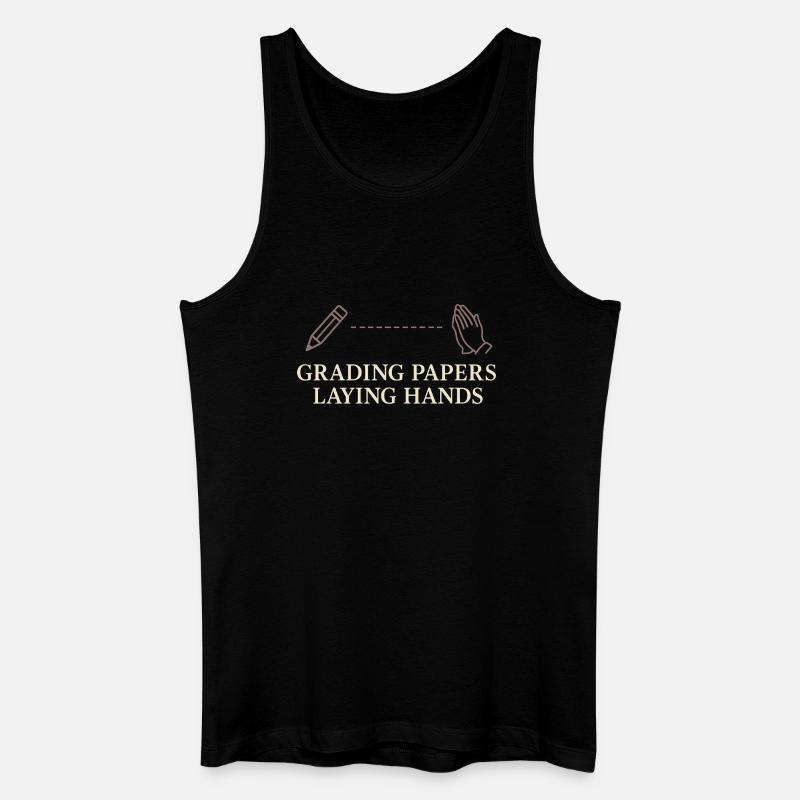 Christlicher Lehrer, Glaubensbasierter - Männer Bio Tank Top - Schwarz
