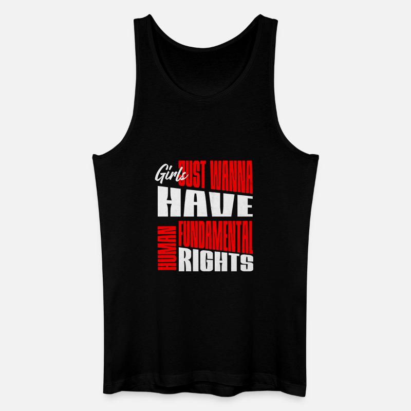 Frauenrechte Fundamental rights Layout - Männer Bio Tank Top - Schwarz