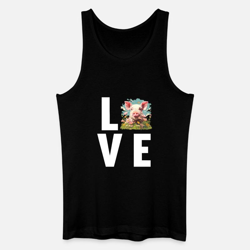 Schweine Schwein - Männer Bio Tank Top - Schwarz