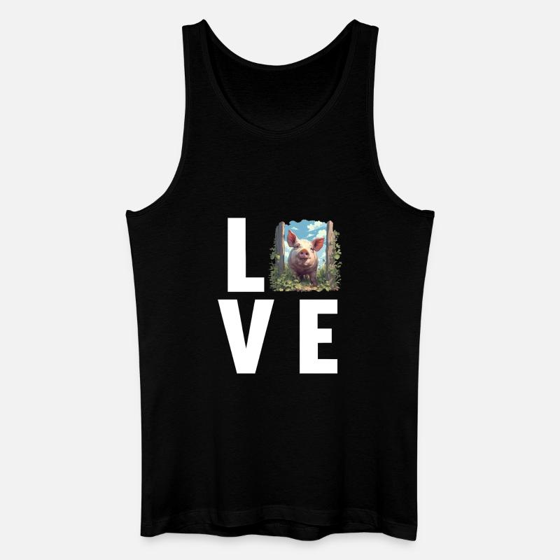 Schweine Schwein - Männer Bio Tank Top - Schwarz