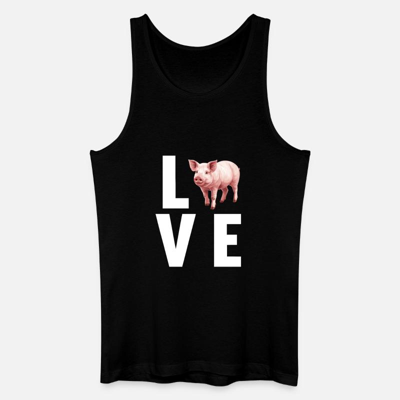 Schweine Schwein - Männer Bio Tank Top - Schwarz