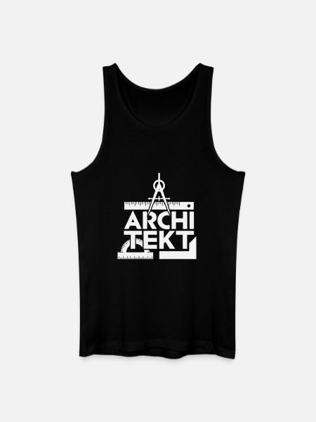 Architecture Design Grid Symbolism - Men’s Organic Tank Top - black
