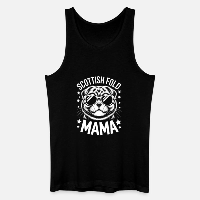 Scottish Folding Cats Scottish Fold Gift - Men’s Organic Tank Top - black