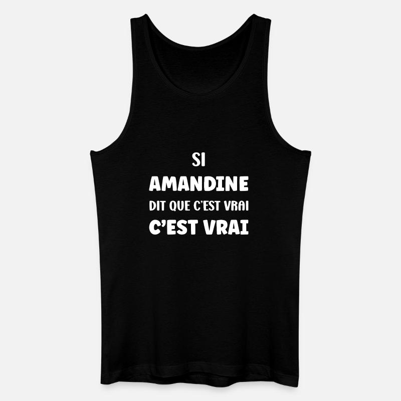 Amanda sagt, es stimmt - Männer Bio Tank Top - Schwarz