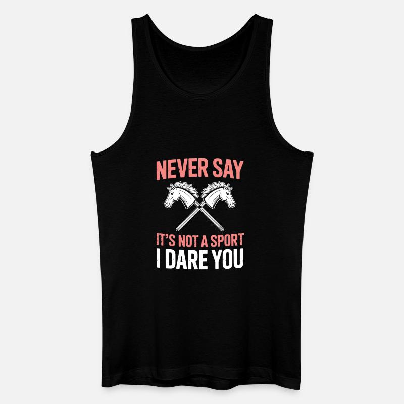 Hobby Horsing - Männer Bio Tank Top - Schwarz