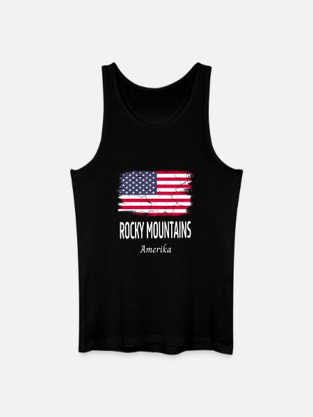 Rocky Mountains - Men’s Organic Tank Top - black