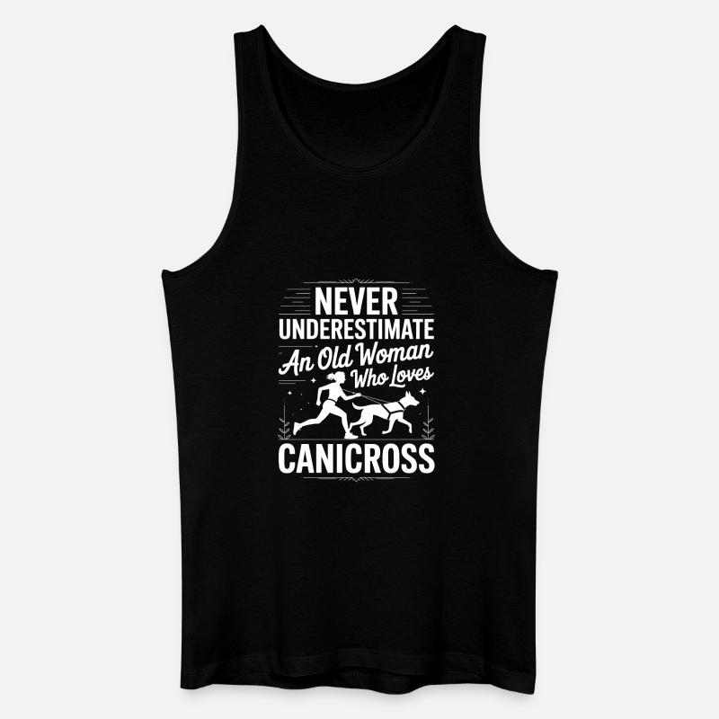 Canicross - Männer Bio Tank Top - Schwarz