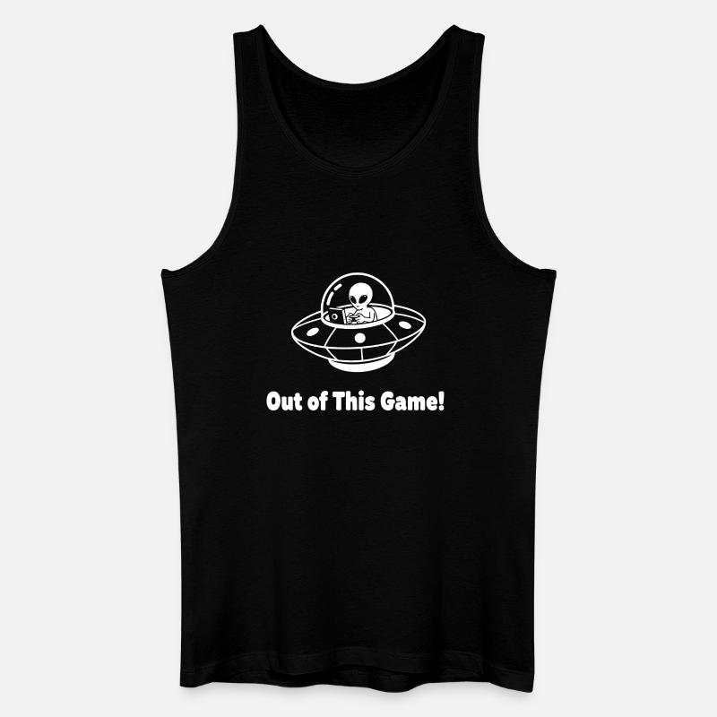 Außerirdischer UFO-Auftritt - Männer Bio Tank Top - Schwarz