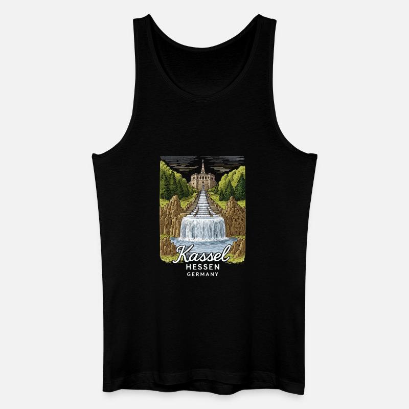 Kassel - Männer Bio Tank Top - Schwarz