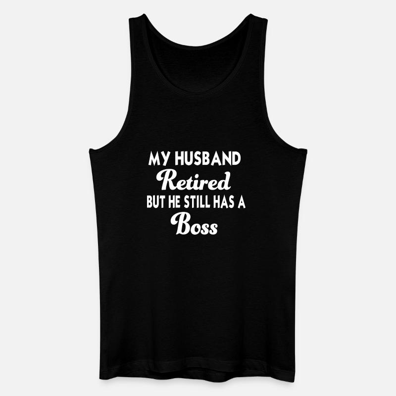Retired Husband – Lustiges Tshirt - Männer Bio Tank Top - Schwarz